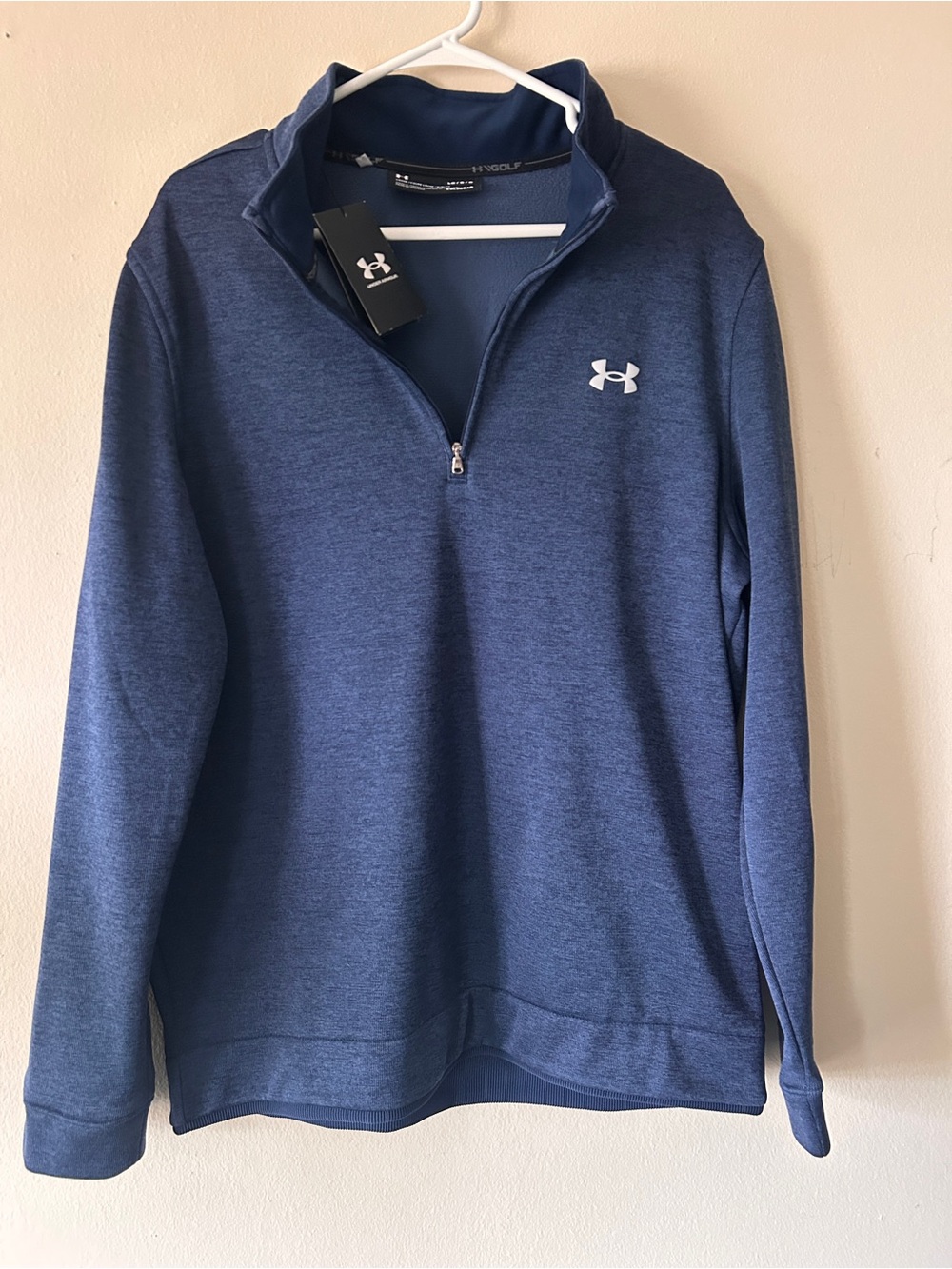 Under Armour Blue 1/4 Zip Lightweight Golf Pullover NWT